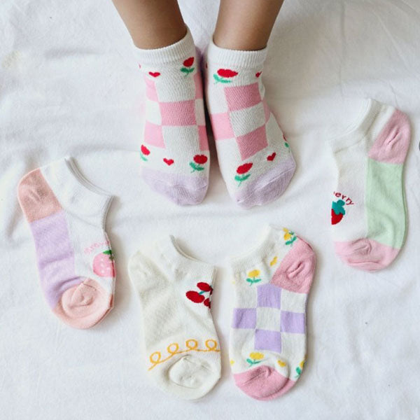 Iri Ankle Socks Korean toddler accessory in 5-piece set made in Korea