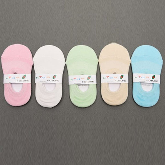 Bomi Mesh No-Show Socks Korean toddler accessory in 5-piece set made in Korea