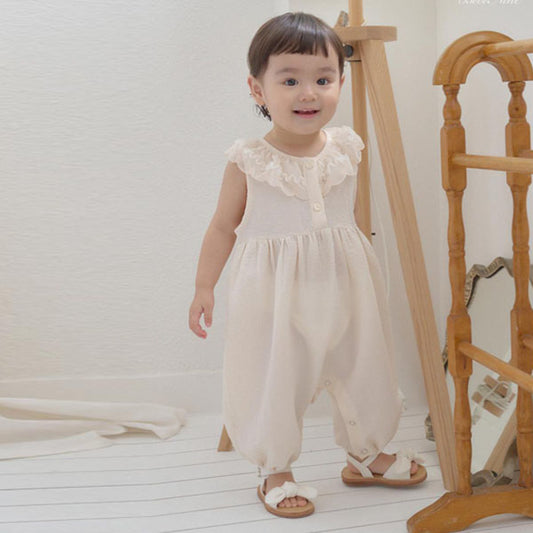 B Noa Mellow Bodysuit Korean infant bodysuit in ivory made in Korea