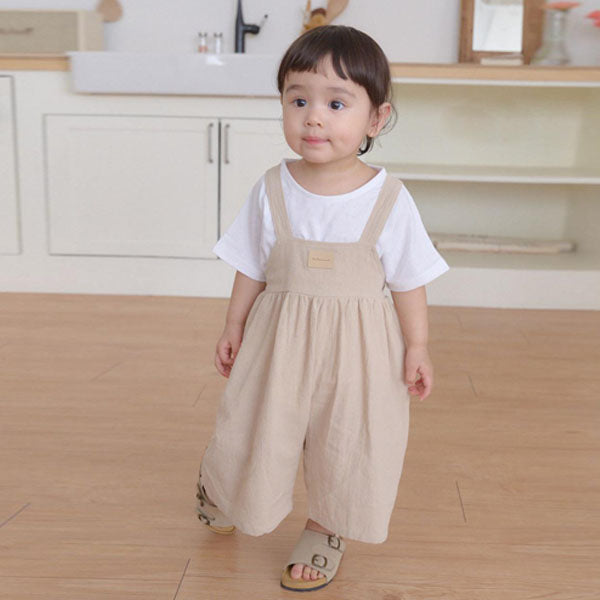 B Robin Overall Pants Korean infant overall in black made in Korea
