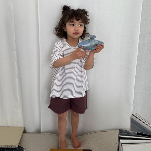 Crisp Shorts Korean toddler shorts in indie pink made in Korea