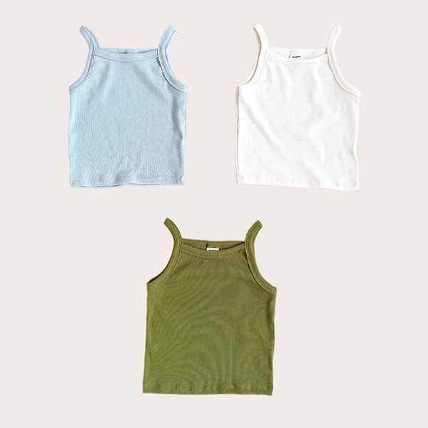 Tangle Tank Top Korean infant tank top in cream made in Korea