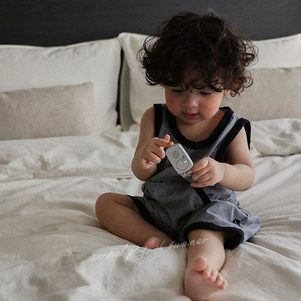 Subtle Baby Bodysuit Korean infant bodysuit in beige made in Korea