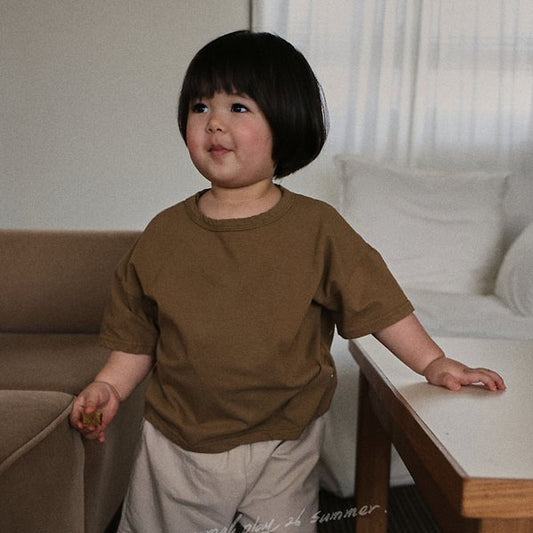 Flyover Tee Korean infant t-shirt in ivory made in Korea