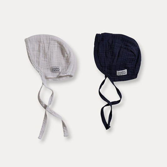 Lovely Bonnet Korean infant accessory in ivory made in Korea
