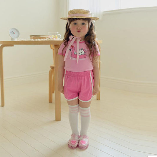 Tube Top & Bottom Set Korean toddler set in yellow made in Korea
