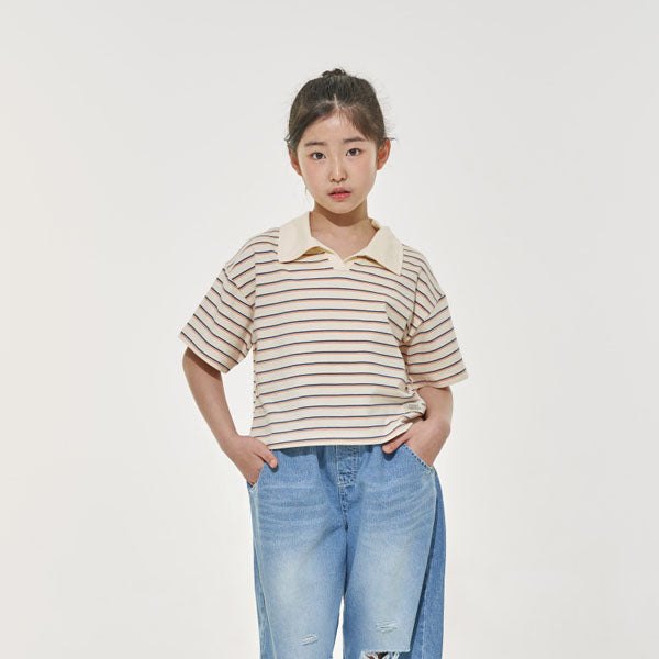 Atom Tee Korean juniors t-shirt in cream made in Korea