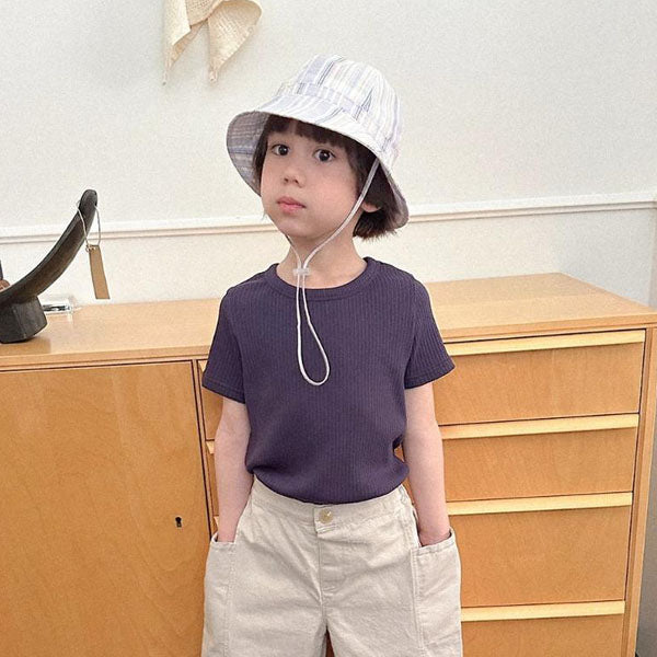 Matthew Short Sleeve Tee Korean toddler t-shirt in sky blue made in Korea