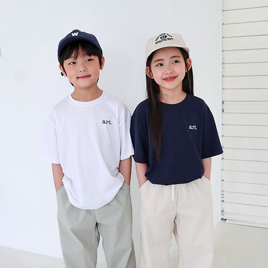 Mini Art Tee Korean toddler t-shirt in ivory made in Korea