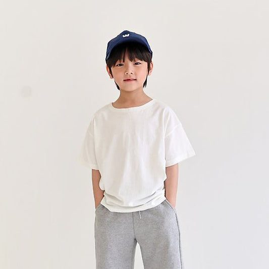 Inner Short Sleeve Tee Korean toddler t-shirt in ivory made in Korea
