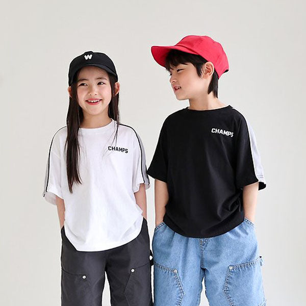 Champ Tee Korean toddler t-shirt in ivory made in Korea