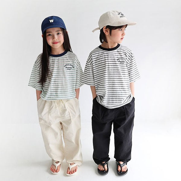 Paper Stretch Cotton Pants Korean toddler pants in natural made in Korea