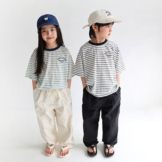 Paper Stretch Cotton Pants Korean toddler pants in natural made in Korea