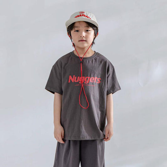 Nugget Short Sleeve Tee Korean toddler t-shirt in lemon made in Korea