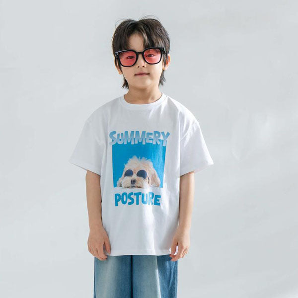 Sungry Short Sleeve Tee Korean toddler t-shirt in white made in Korea