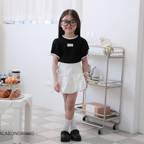Balloon Skirt Korean toddler skirt in black made in Korea