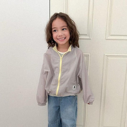 Air Windbreaker Korean toddler jacket in ivory made in Korea