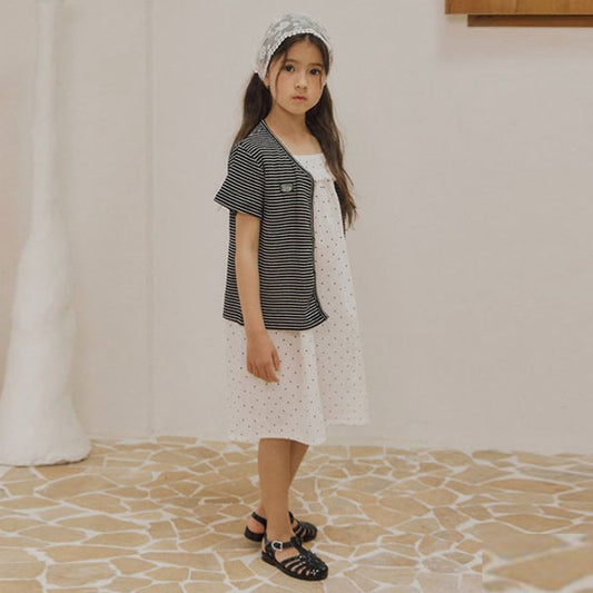 Alley Dress - Polka Dot Korean toddler dress in dot made in Korea