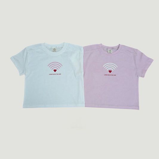 Love Air Tee Korean toddler t-shirt in ivory made in Korea