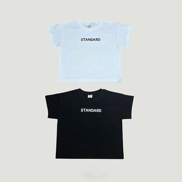 Standard Tee Korean toddler t-shirt in ivory made in Korea