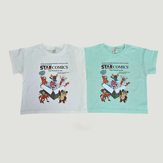 Star Comics Tee Korean toddler t-shirt in cream made in Korea