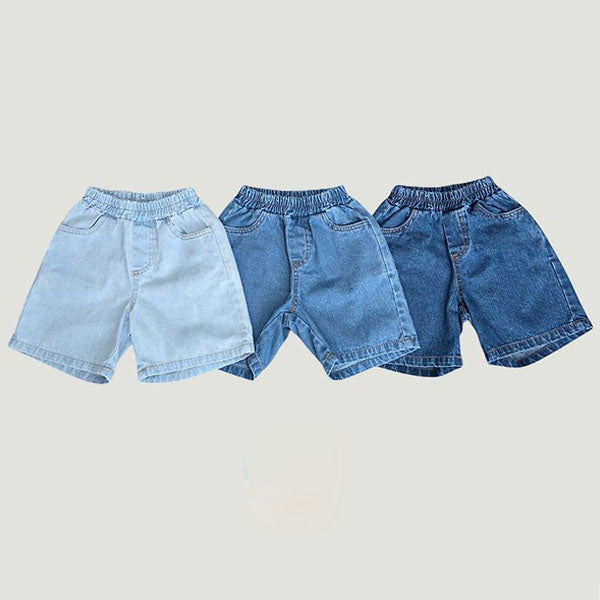 Original Denim Shorts Korean toddler shorts in ice denim made in Korea