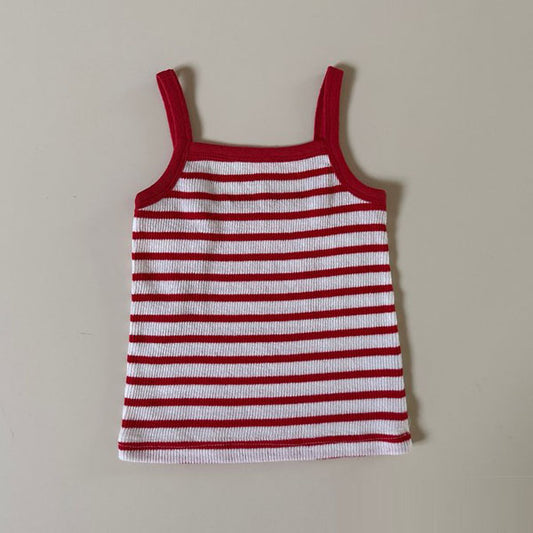 Colorful Tank Top Korean toddler tank top in red made in Korea