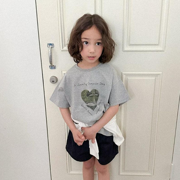 Pure Swan Tee Korean toddler t-shirt in ivory made in Korea