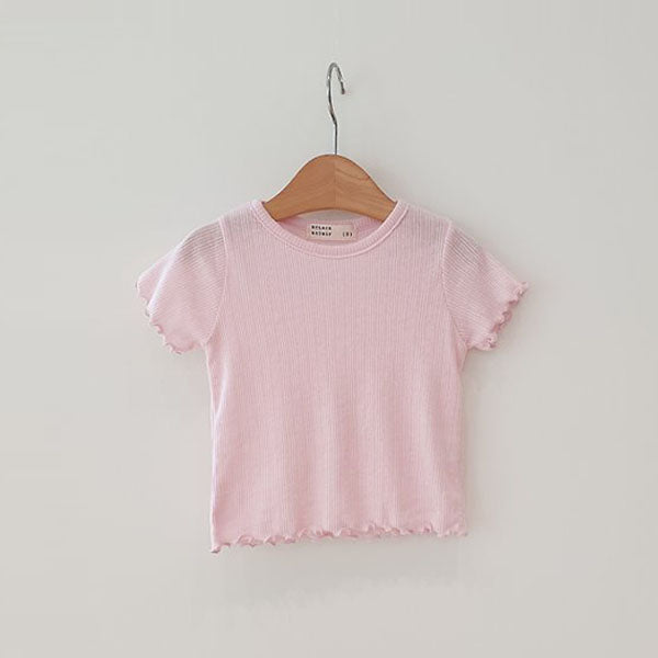 Bella Tee Korean toddler t-shirt in ivory made in Korea