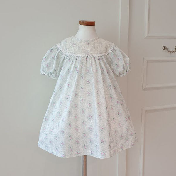 Muli Dress Korean toddler dress in flower made in Korea