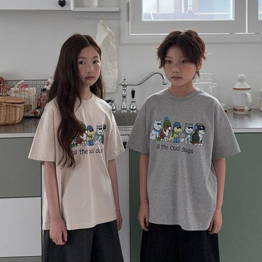 Clod Short Sleeve Tee Korean toddler t-shirt in beige made in Korea