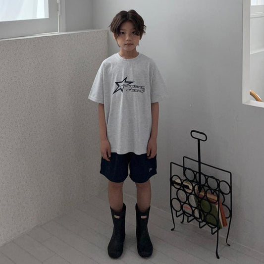 Shooting Star Crisp Pants Korean toddler pants in navy made in Korea