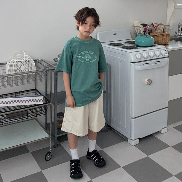 Panel Wide Pants Korean toddler pants in cream made in Korea