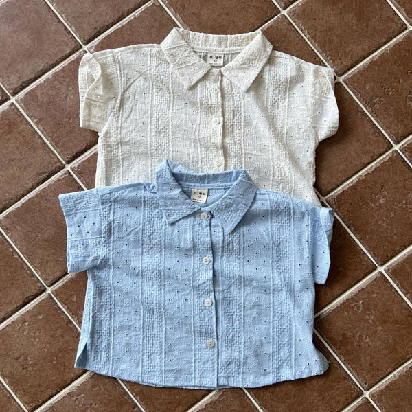 Miyu Shirt Korean toddler shirt in ivory made in Korea