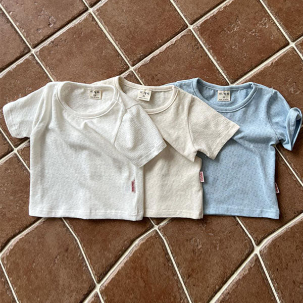 Baekseolgi Tee Korean toddler t-shirt in ivory made in Korea