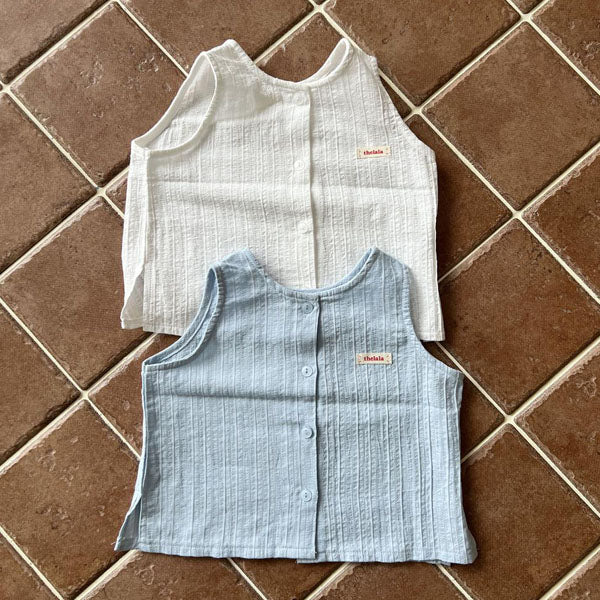 Narangde Tank Top Korean toddler tank top in ivory made in Korea