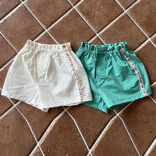 Beach Pants Korean toddler pants in ivory made in Korea