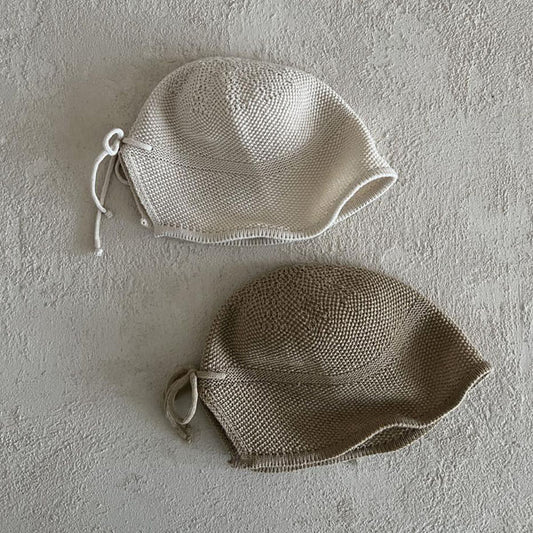 Wire Bonnet Korean kids accessory in cream made in Korea