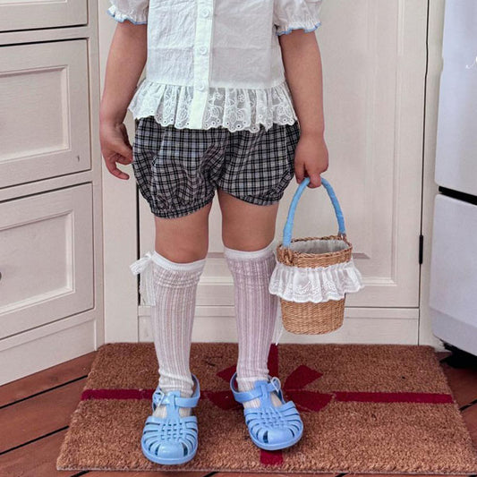 Check Bloomers Korean infant bloomer in black made in Korea