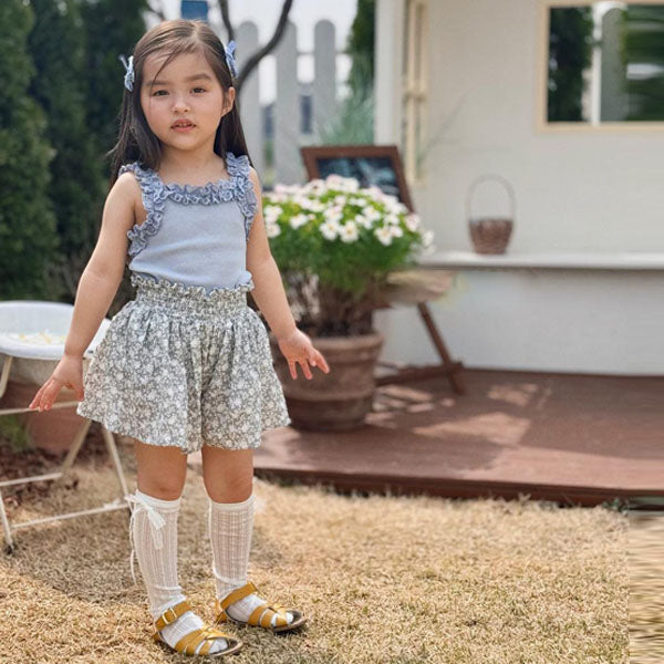 Lila Pants Korean toddler pants in light gray made in Korea