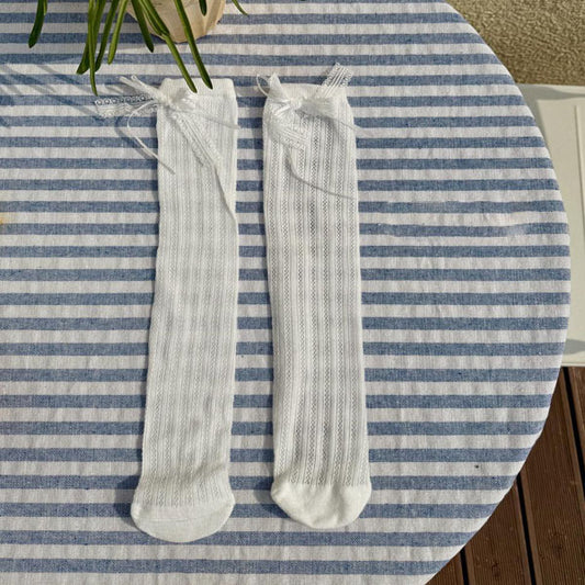 Blanc Lace Socks Korean kids accessory in ivory made in Korea