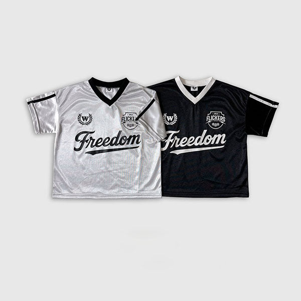 Freedom Montauk Short Sleeve Tee Korean toddler t-shirt in silver made in Korea