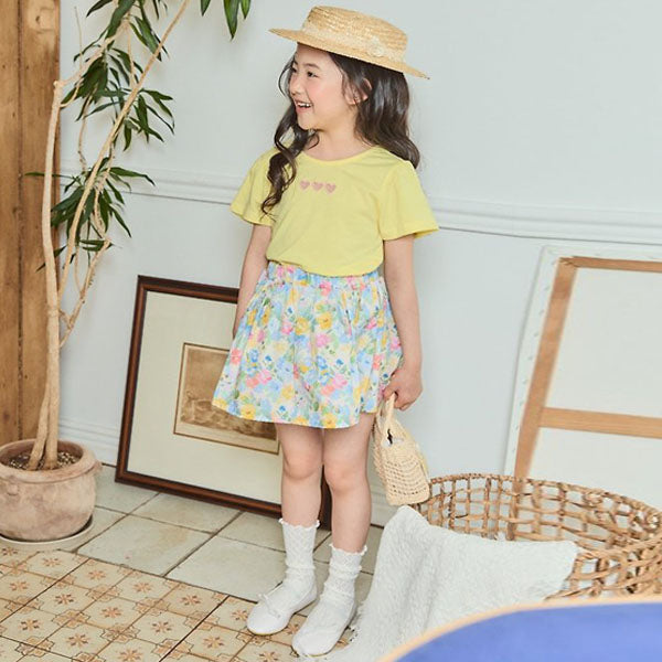 Momo Skirt Korean toddler skirt in ivory made in Korea
