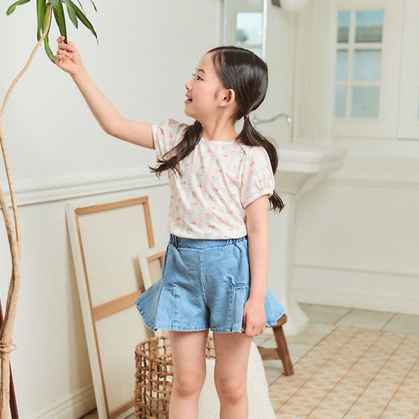Lip Tee Korean toddler t-shirt in pink made in Korea