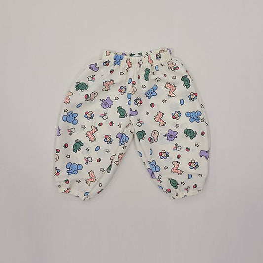 Bong Bong Balloon Pants Korean toddler pants in blue rose made in Korea