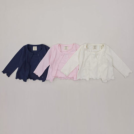Nalnali Cardigan Set Korean toddler sweater in navy made in Korea