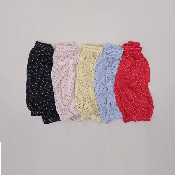 Polka Dot Balloon Pants Korean toddler pants in light pink made in Korea