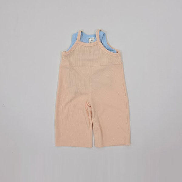 Cool Jumpsuit Korean toddler jumpsuit in apricot made in Korea