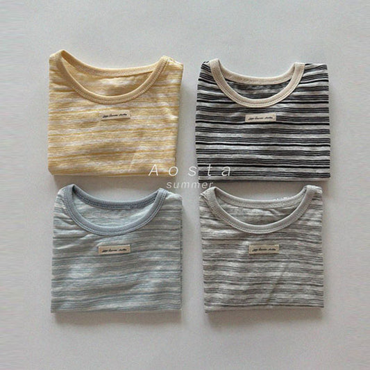 Moment Tee Korean infant t-shirt in blue made in Korea