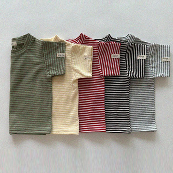 Signature Tee Korean infant t-shirt in green made in Korea